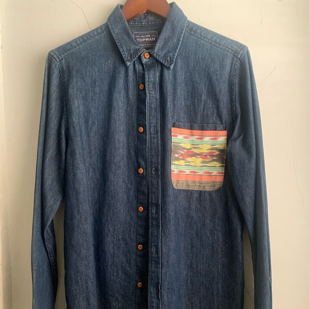 Topman Demin Shirt Medium